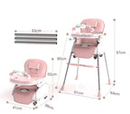 Silla Comedor Alta 4 en 1