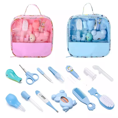 Combo Pañalera Tipo Cuna Multiusos + Kit de Aseo para Bebé