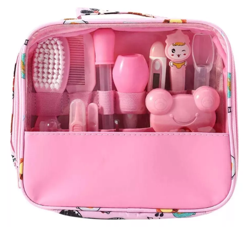 Combo Pañalera Tipo Cuna Multiusos + Kit de Aseo para Bebé