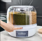 Dispensador Giratorio de Granos y Cereales con Compartimentos