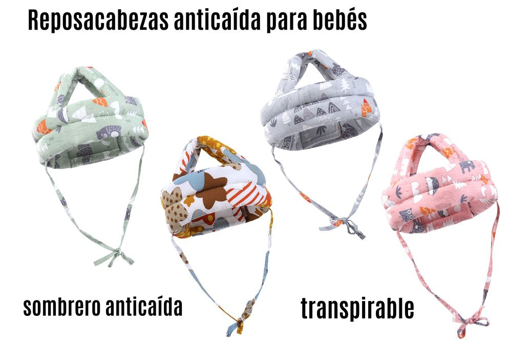 Combo Gateo Bebé: Tapete Sensorial + Casco Protector + Rodilleras