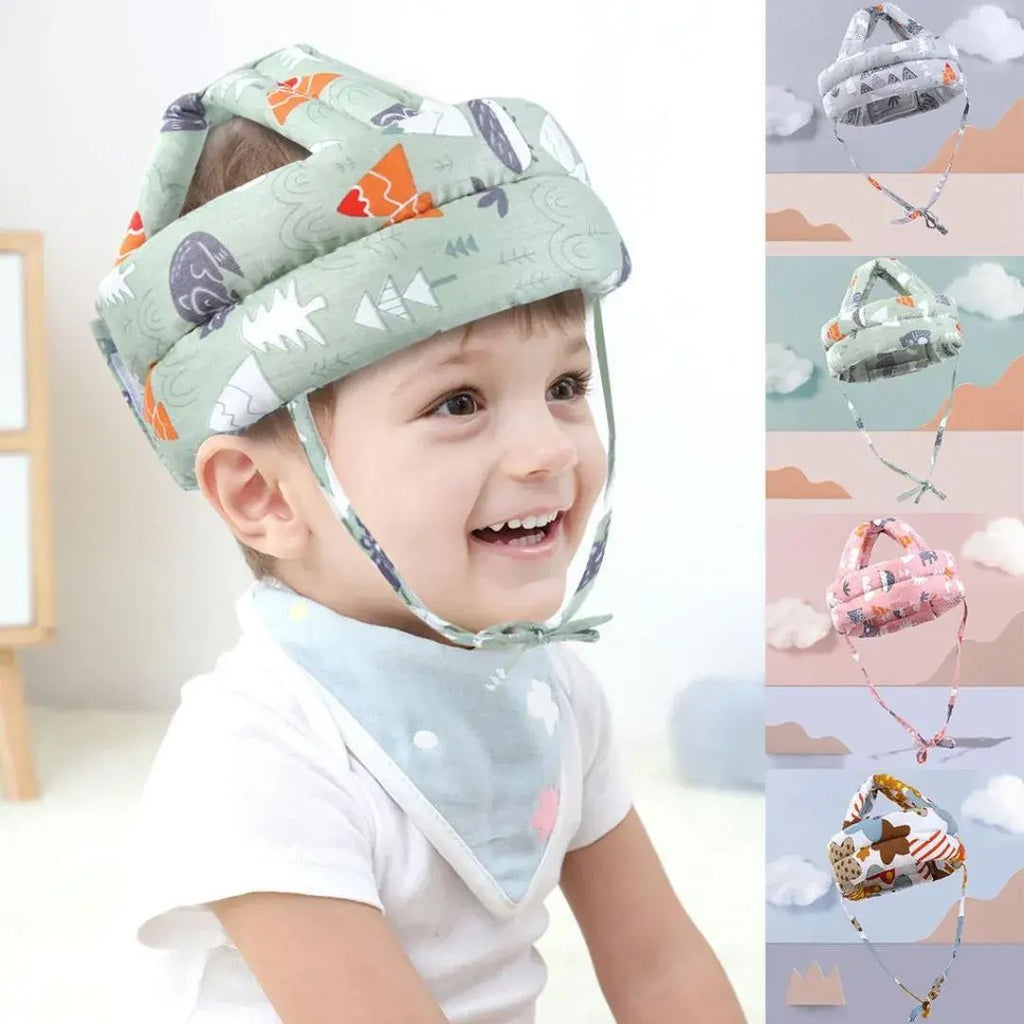 Combo Gateo Bebé: Tapete Sensorial + Casco Protector + Rodilleras