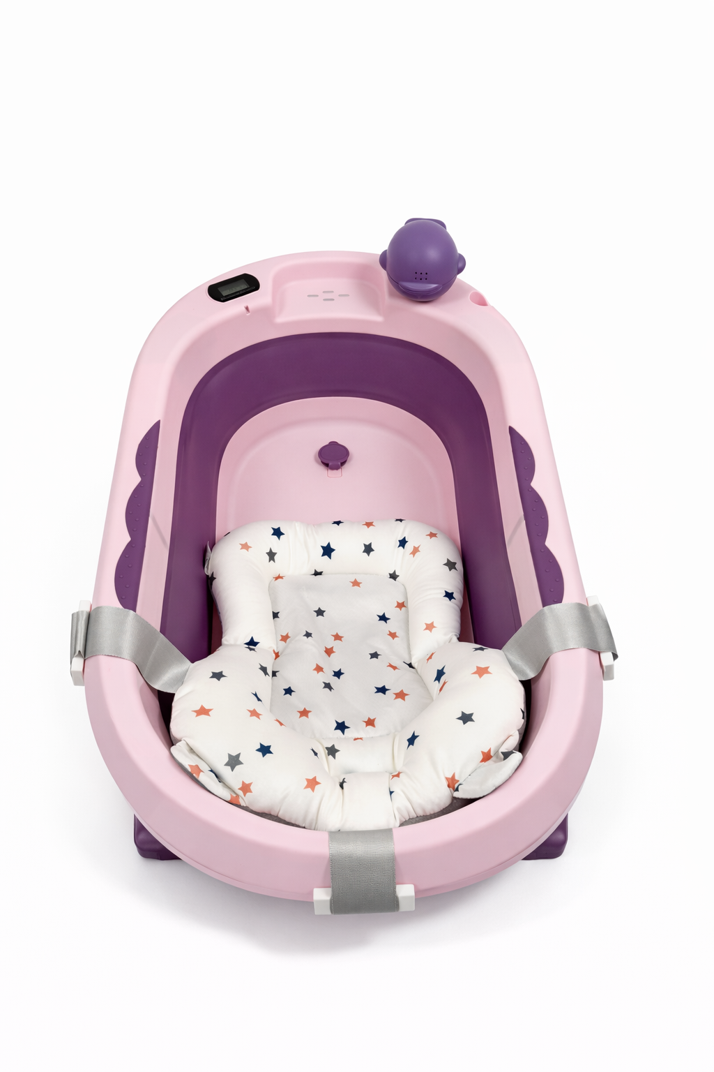 Bañera plegable con control de temperatura.