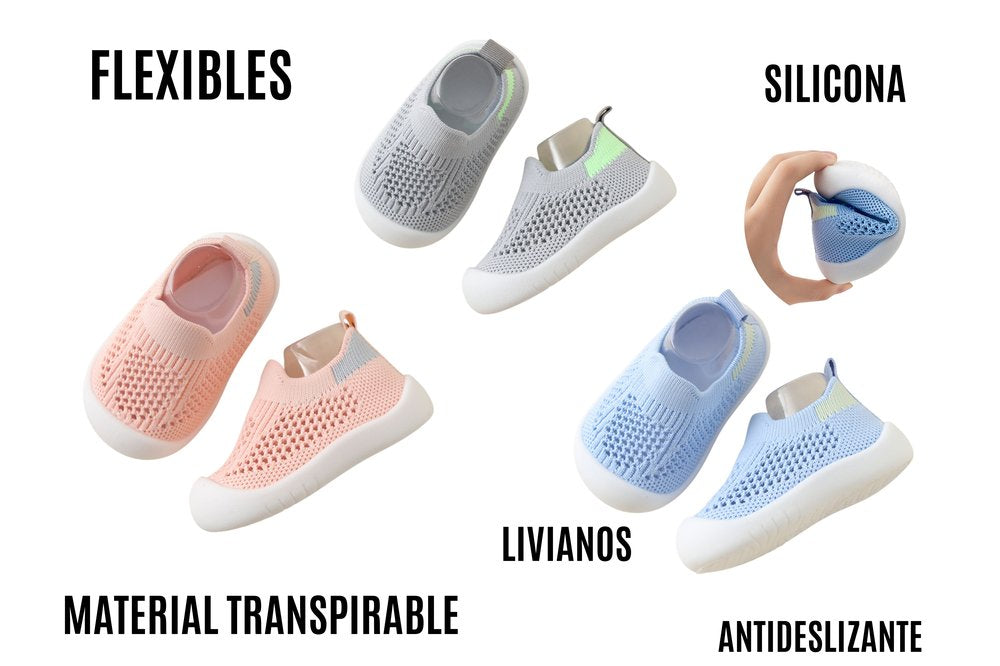 Zapato aprendizaje en suela de goma Transpirable y cómodo