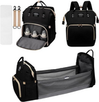 Combo Pañalera Tipo Cuna Multiusos + Kit de Aseo para Bebé