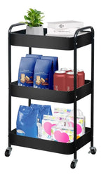 Carrito Organizador de 3 Niveles con Ruedas