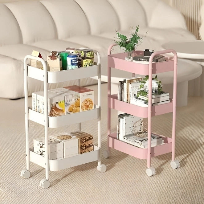 Carrito Organizador de 3 Niveles con Ruedas