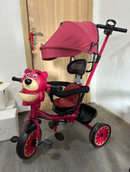 Triciclo Paseador Infantil Multifuncional Osito Giratorio 360°