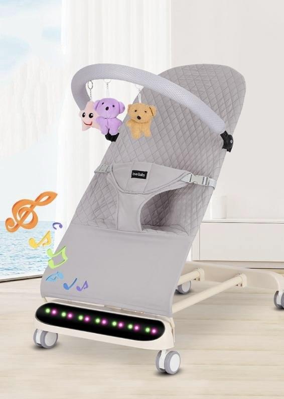 Mecedora Móvil Musical para Bebé 4 en 1 con Bluetooth | Reclinable, Plegable y Portátil