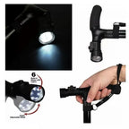 Bastón Ortopédico Plegable con Linterna LED
