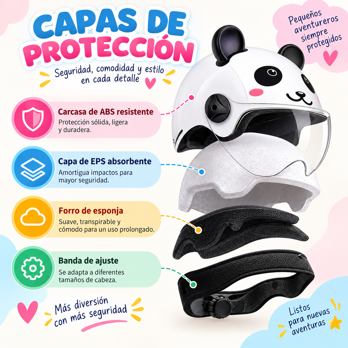Casco Infantil de Motocicleta Retro