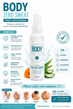 Body Zero SweaSkinRepair | SPRAY ANTITRANSPIRANTE Y DESODORANTE DE LARGA DURACIÓN