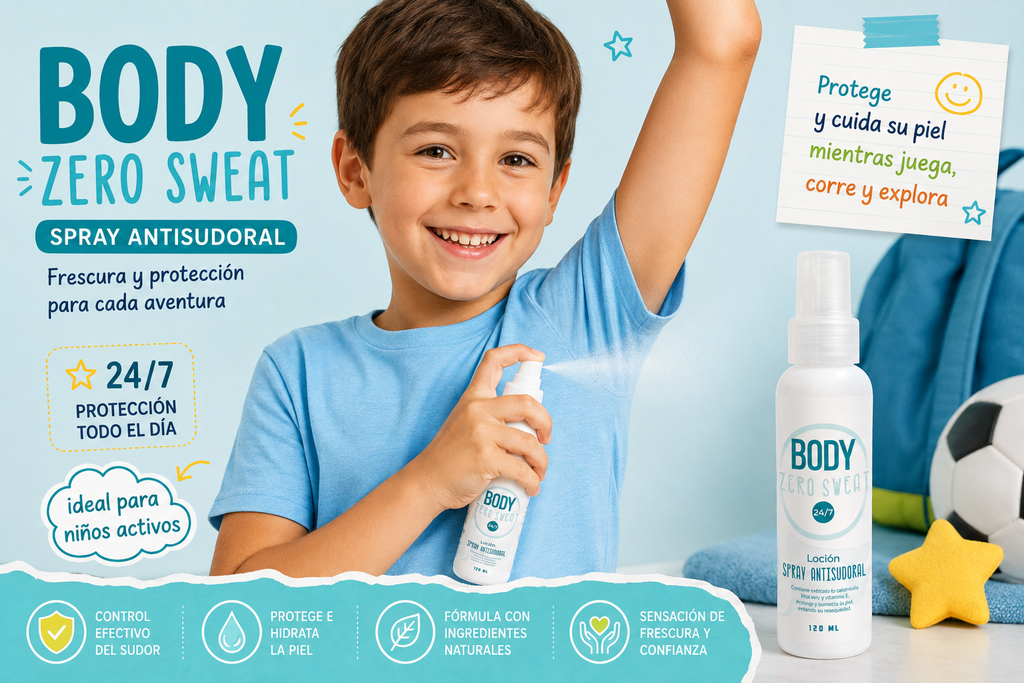 Body Zero SweaSkinRepair | SPRAY ANTITRANSPIRANTE Y DESODORANTE DE LARGA DURACIÓN