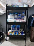 Carrito Organizador de 3 Niveles con Ruedas