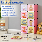 Armario Modular Infantil 8 Modulos