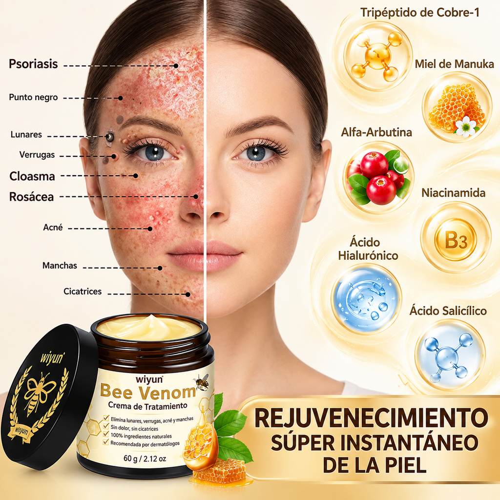 Bee Venom Crema de Veneno de Abeja | Cuidado y Apariencia Renovada de la Piel