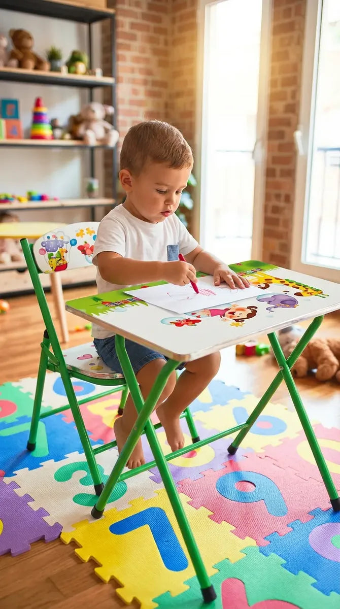 Combo Escritorio Plegable + Silla Infantil Premium
