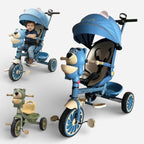 Triciclo Paseador Infantil Multifuncional Osito Giratorio 360°