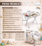 Combo Escritorio Plegable + Silla Infantil Premium