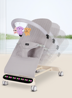 Mecedora Móvil Musical para Bebé 4 en 1 con Bluetooth | Reclinable, Plegable y Portátil