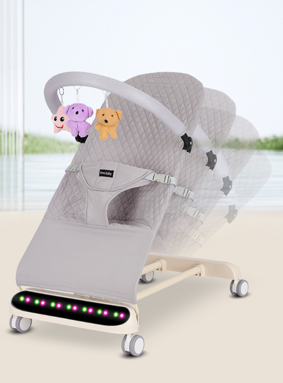 Mecedora Móvil Musical para Bebé 4 en 1 con Bluetooth | Reclinable, Plegable y Portátil
