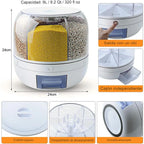 Dispensador Giratorio de Granos y Cereales con Compartimentos
