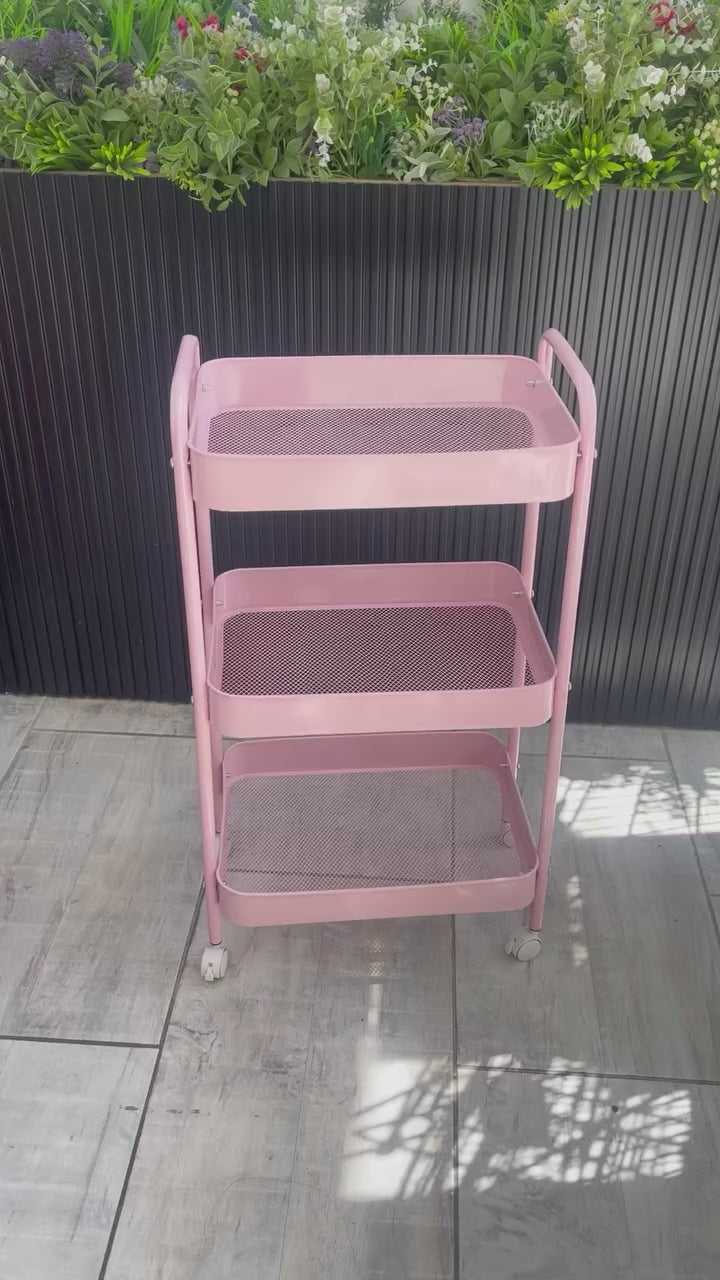 Carrito Organizador de 3 Niveles con Ruedas