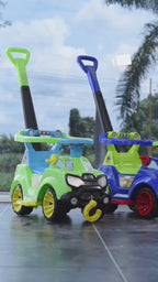 Carro Paseador Y Montable 3 En 1