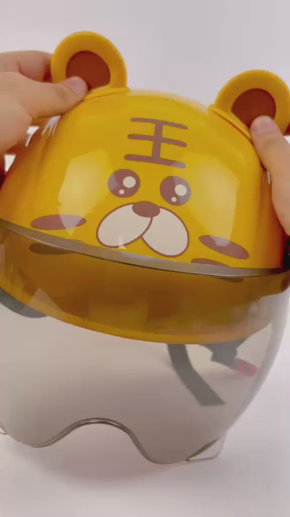 Casco Infantil de Motocicleta Retro