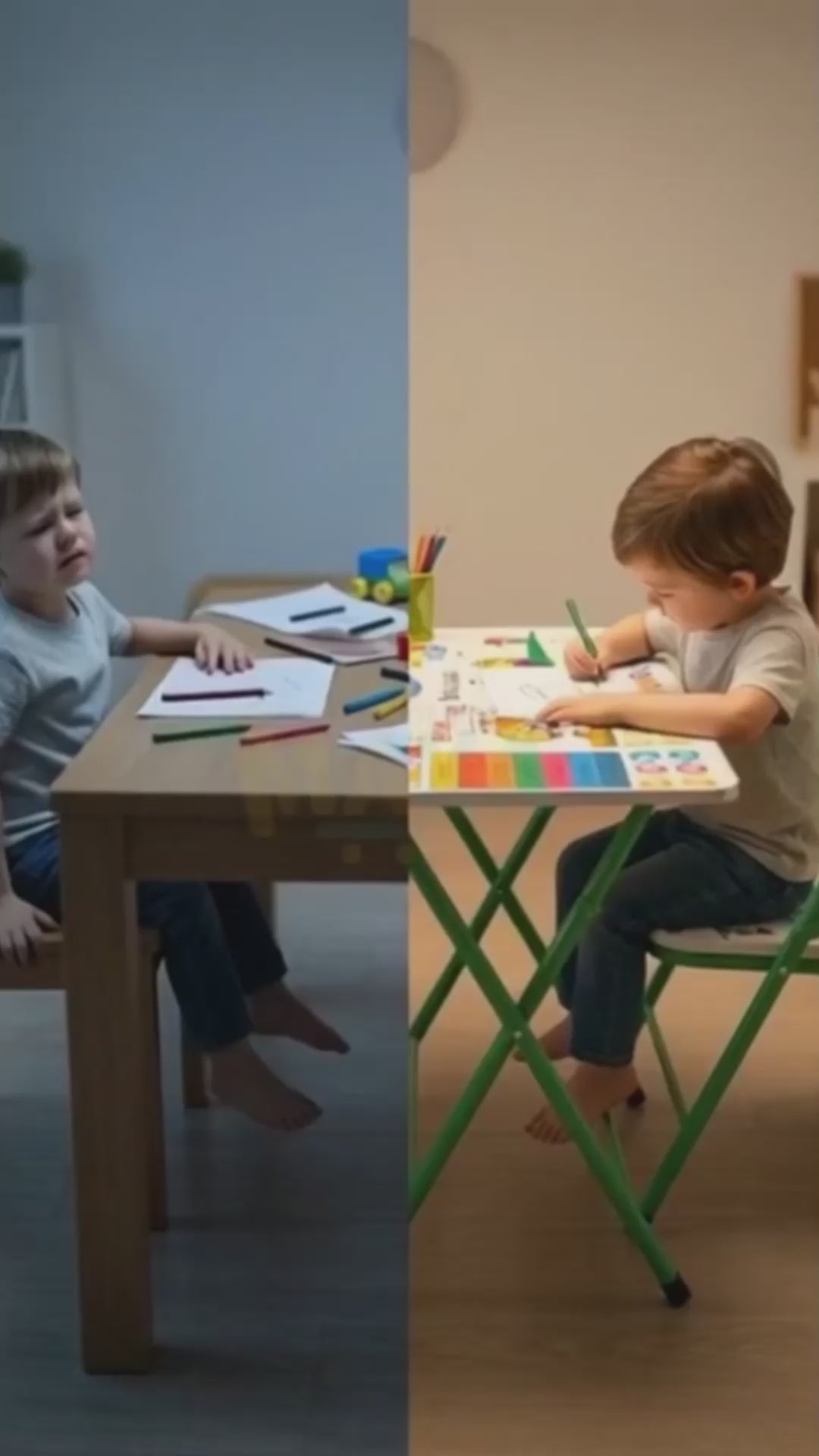 Combo Escritorio Plegable + Silla Infantil Premium