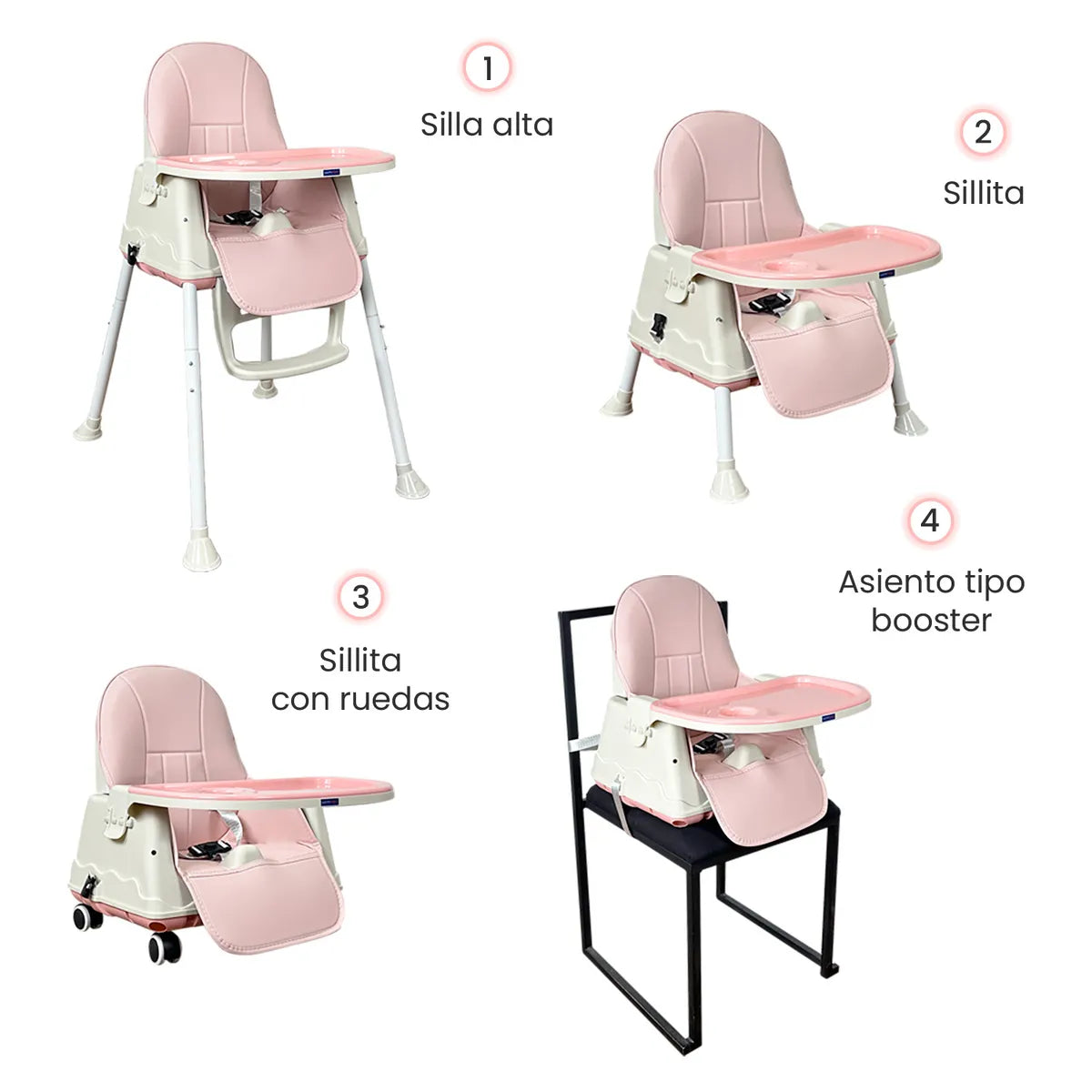 Silla Comedor 4 en 1 Multifunción
