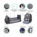 Combo Pañalera Tipo Cuna Multiusos + Kit de Aseo para Bebé