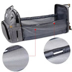Combo Pañalera Tipo Cuna Multiusos + Kit de Aseo para Bebé
